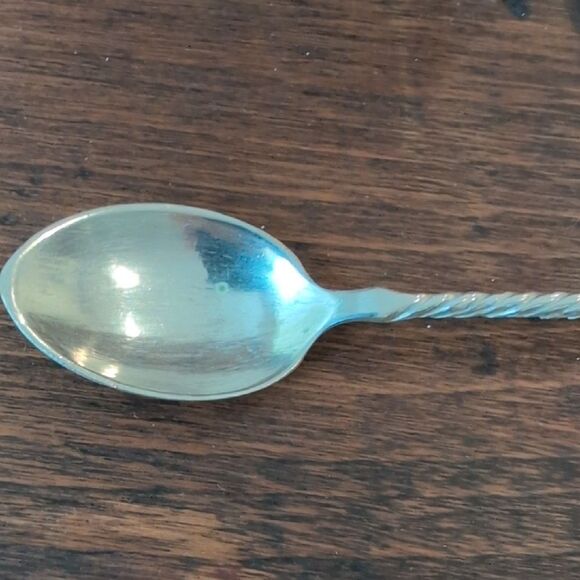 Jerusalem Silver Decorative Souvenir Jam Spoon with Jerusalem Cross Design - Picture 5 of 10